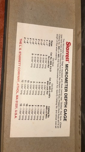 Starrett 440 depth - starrett,